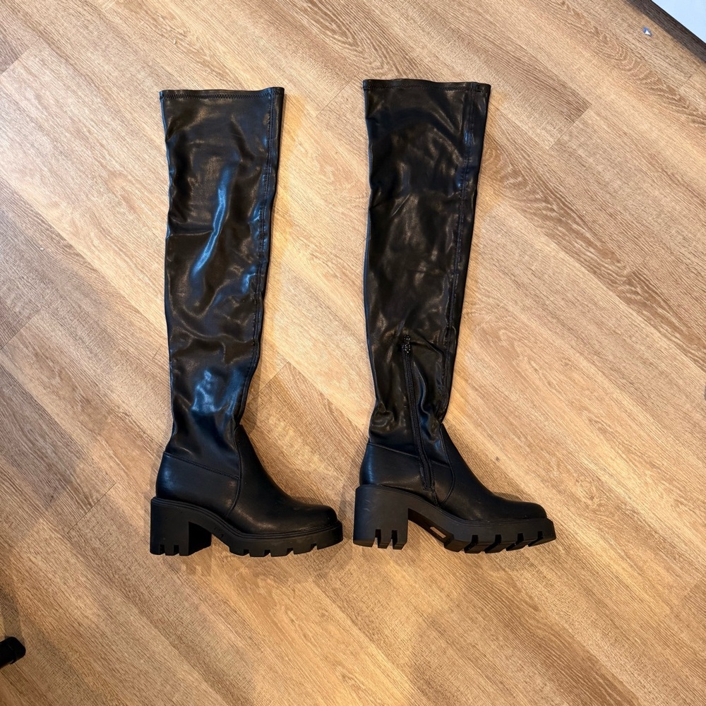 Black Over-the-Knee Boots